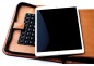 Preview: Media Tablet Schreibmappe DIN A5 PREMIUM LEDER BOXCALF cuoiobraun (glatt)