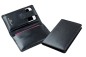 Preview: Phoneholder Reisebrieftasche PREMIUM LEDER BOXCALF schwarz (glatt)