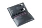 Preview: Phoneholder Reisebrieftasche PREMIUM LEDER BOXCALF schwarz (glatt)