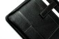 Preview: RV-Schreibmappe DIN A4 mit iPad Fach PREMIUM LEDER SOFT GRAIN schwarz (genarbt)