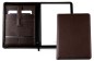 Preview: RV-Schreibmappe DIN A4 mit iPad Fach PREMIUM LEDER SOFT GRAIN dunkelbraun (genarbt)