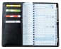 Preview: Taschenkalender mit Spiralbindung 2025 in PREMIUM LEDER SOFT GRAIN schwarz (genarbt)