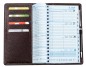 Preview: Taschenkalender mit Spiralbindung 2025 in PREMIUM LEDER SOFT GRAIN marronebraun (genarbt)