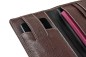 Preview: Phoneholder Reisebrieftasche PREMIUM LEDER SOFT GRAIN dunkelbraun (genarbt)