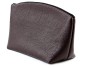 Preview: Kosmetiktasche gross (25x15x9) PREMIUM LEDER SOFT GRAIN dunkelbraun (genarbt)