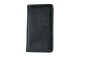 Preview: iPhone Case aus Leder mit integrierter schwarzer Kunststoffschale PREMIUM LEDER SOFT GRAIN schwarz (genarbt)