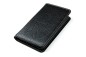 Preview: iPhone Case aus Leder mit integrierter schwarzer Kunststoffschale PREMIUM LEDER SOFT GRAIN schwarz (genarbt)