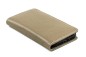 Preview: iPhone Case aus Leder mit integrierter Kunststoffschale PREMIUM LEDER SOFT GRAIN taupe (genarbt)