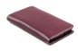 Preview: iPhone Case aus Leder mit integrierter Kunststoffschale PREMIUM LEDER SOFT GRAIN aubergine (genarbt)