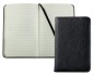 Preview: Pocket Notizbuch (gebunden) PREMIUM LEDER SOFT GRAIN schwarz (genarbt)