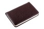 Preview: Pocket Notizbuch (gebunden) PREMIUM LEDER SOFT GRAIN dunkelbraun (genarbt)