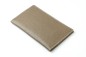 Preview: Leporello Faltkalender deutsch 2025 - PREMIUM LEDER SOFT GRAIN taupe (genarbt)