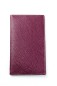 Preview: Leporello Faltkalender deutsch 2025 - PREMIUM LEDER SOFT GRAIN aubergine (genarbt)