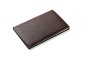 Preview: Pocket / Westentaschen Adressbuch (gebunden) PREMIUM LEDER SOFTGRAIN dunkelbraun (genarbt)