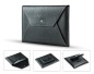 Preview: Macbook Tasche PREMIUM LEDER SOFT GRAIN schwarz