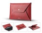 Preview: Macbook Tasche PREMIUM LEDER SOFT GRAIN rot