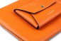 Preview: Macbook Tasche PREMIUM LEDER SOFT GRAIN orange