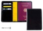 Preview: Reisepass / Impfausweis Etui PREMIUM LEDER VINTAGE schwarz - RFID Protected