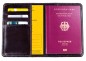 Preview: Reisepass / Impfausweis Etui PREMIUM LEDER VINTAGE marronebraun - RFID Protected