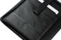 Preview: RV-Schreibmappe DIN A4 mit iPad Fach PREMIUM LEDER MANHATTAN schwarz mit Paglia Narbung