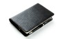 Preview: Pocket Kalenderbuch DIN A6 2025 PREMIUM LEDER MANHATTAN schwarz mit Paglia Narbung