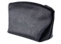 Preview: Kosmetiktasche gross (25x15x9) PREMIUM LEDER MANHATTAN schwarz mit Paglia Narbung