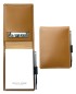 Preview: Taschen Notizblocketui DIN A7, incl. Ersatzblock + Minikugelschreiber CAMBRIDGE Top Grain Rindspaltleder hellbraun