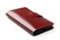 Preview: iPhone Case aus Leder mit integrierter schwarzer Kunststoffschale CAMBRIDGE Top Grain Leder rot