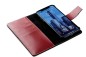 Preview: iPhone Case aus Leder mit integrierter schwarzer Kunststoffschale CAMBRIDGE Top Grain Leder rot