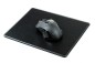 Preview: Mousepad CAMBRIDGE Top Grain Rindspaltleder mit heller Kontrastnaht schwarz