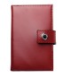 Preview: Pocket Notizbuch "GOLF NOTES" (auswechselbar) mit Druckknopf, CAMBRIDGE Top Grain Leder rot