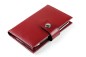 Preview: Pocket Notizbuch "GOLF NOTES" (auswechselbar) mit Druckknopf, CAMBRIDGE Top Grain Leder rot