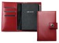 Preview: Pocket Notizbuch "WINE NOTES" (auswechselbar) mit Druckknopf, CAMBRIDGE Top Grain Leder rot