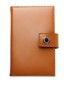 Preview: Pocket Notizbuch "TRAVEL NOTES" (auswechselbar) mit Druckknopf, CAMBRIDGE Top Grain Leder hellbraun