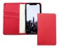 Preview: iPhone Case  mit integrierter schwarzer Kunststoffschale in Lederimitat ECO APPLE LEATHER rot