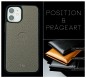 Preview: iPhone Case Silikon Schutzhülle in PREMIUM LEDER SOFTGRAIN taupe (genarbt)