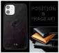 Preview: iPhone Case Silikon Schutzhülle in PREMIUM LEDER VINTAGE dunkelbraun