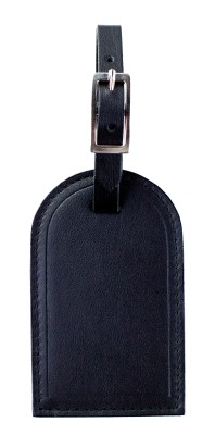 Kofferanhänger PREMIUM LEDER BOXCALF schwarz (glatt)