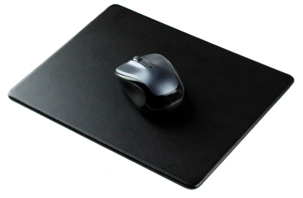 Mousepad PREMIUM LEDER BOXCALF schwarz (glatt)