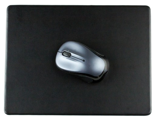 Mousepad PREMIUM LEDER BOXCALF schwarz (glatt)
