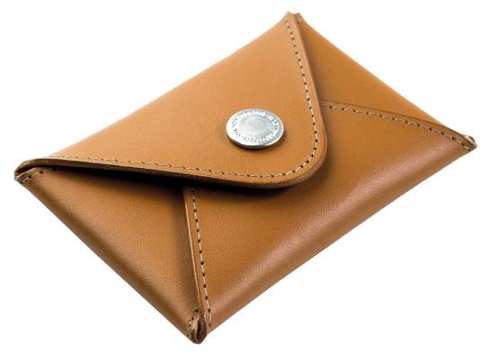 Night Out Wallet / Mini Börse / Kartenetui PREMIUM LEDER BOXCALF cuoiobraun (glatt)