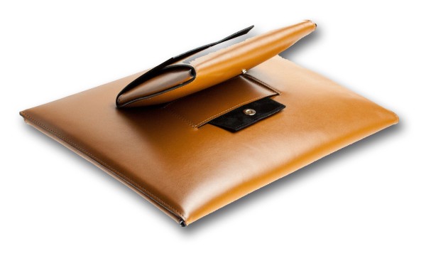 Macbook Tasche PREMIUM LEDER BOXCALF braun