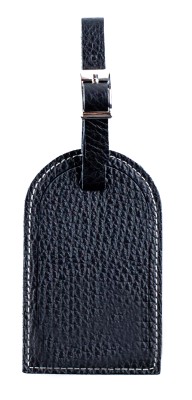 Kofferanhänger PREMIUM LEDER SOFT GRAIN schwarz (genarbt)