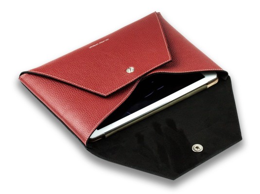 iPad Tasche PREMIUM LEDER SOFT GRAIN rot