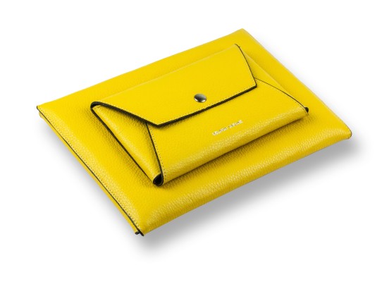 iPad Tasche PREMIUM LEDER SOFT GRAIN gelb