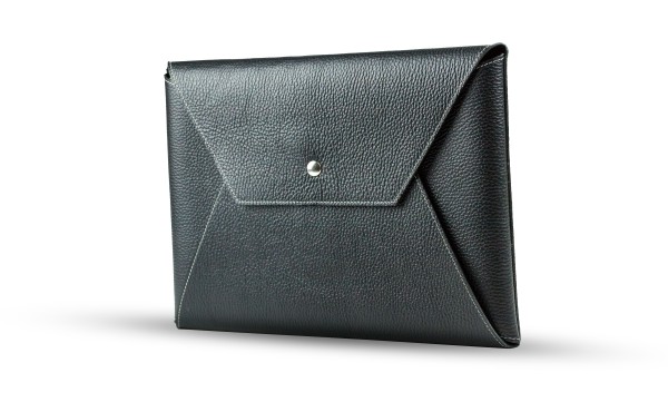 Macbook Tasche PREMIUM LEDER SOFT GRAIN schwarz