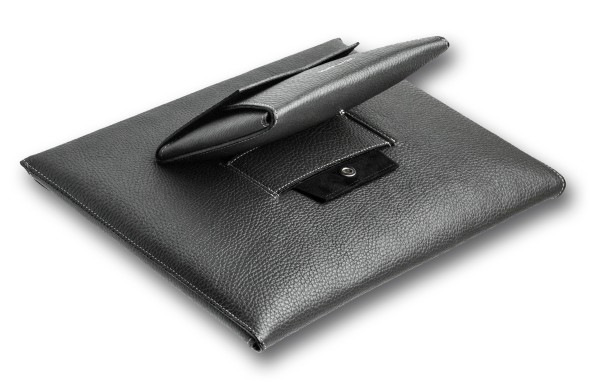 Macbook Tasche PREMIUM LEDER SOFT GRAIN anthrazit