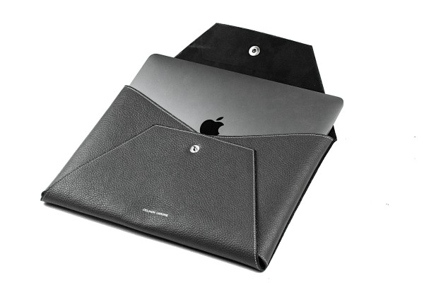 Macbook Tasche PREMIUM LEDER SOFT GRAIN anthrazit