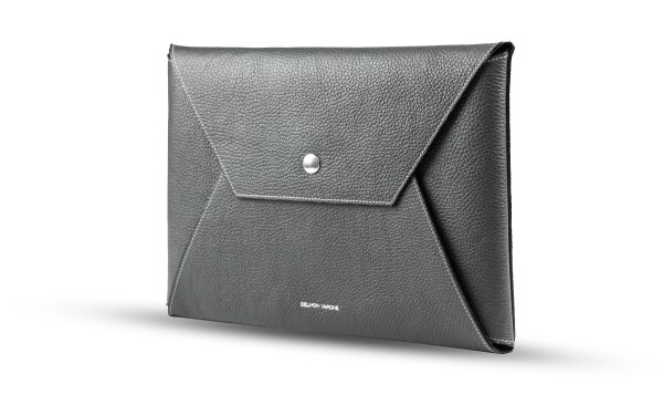 Macbook Tasche PREMIUM LEDER SOFT GRAIN anthrazit