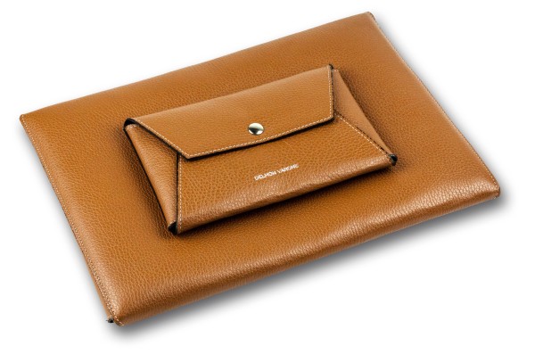 Macbook Tasche PREMIUM LEDER SOFT GRAIN braun